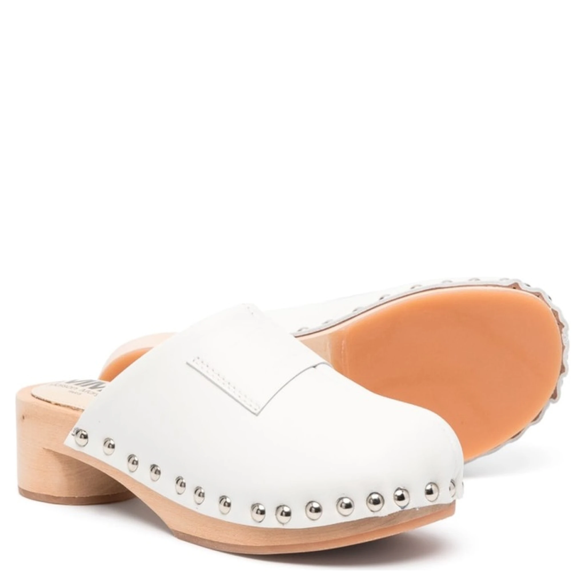 wooden closed toe clogs