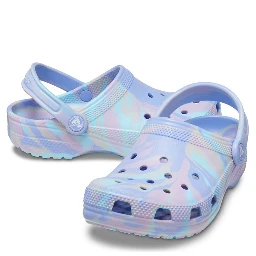 classic marbled clog