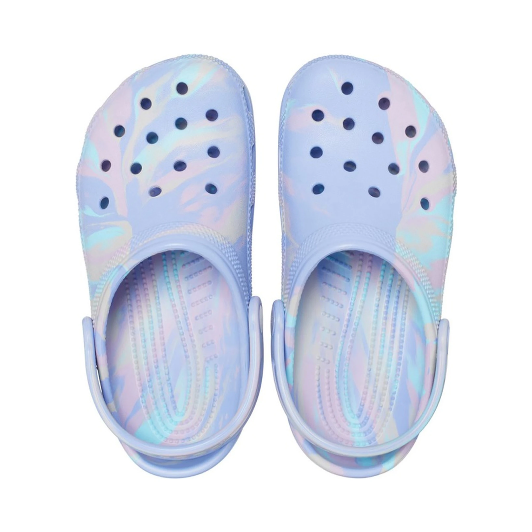 classic marbled clog