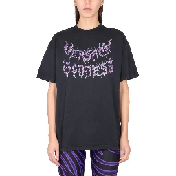 VERSACE GODDESS OVERSIZED T-SHIRT
