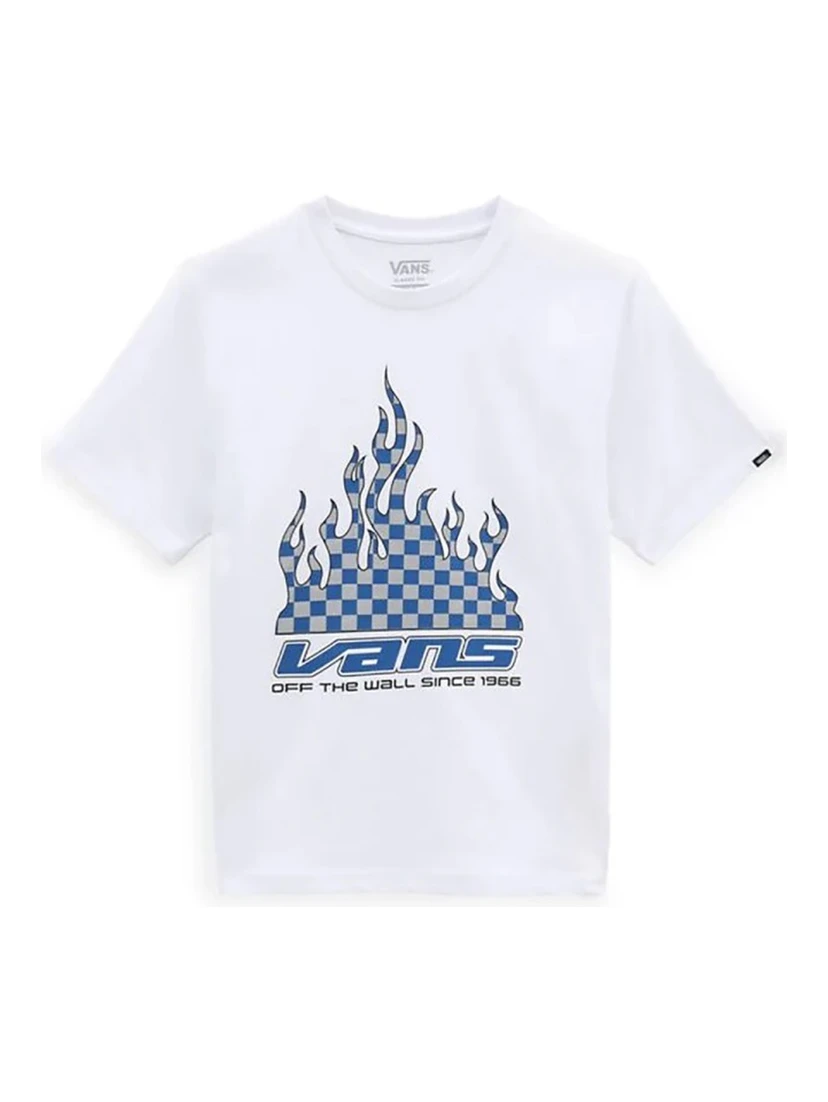 reflective checkerboard flame t-shirt