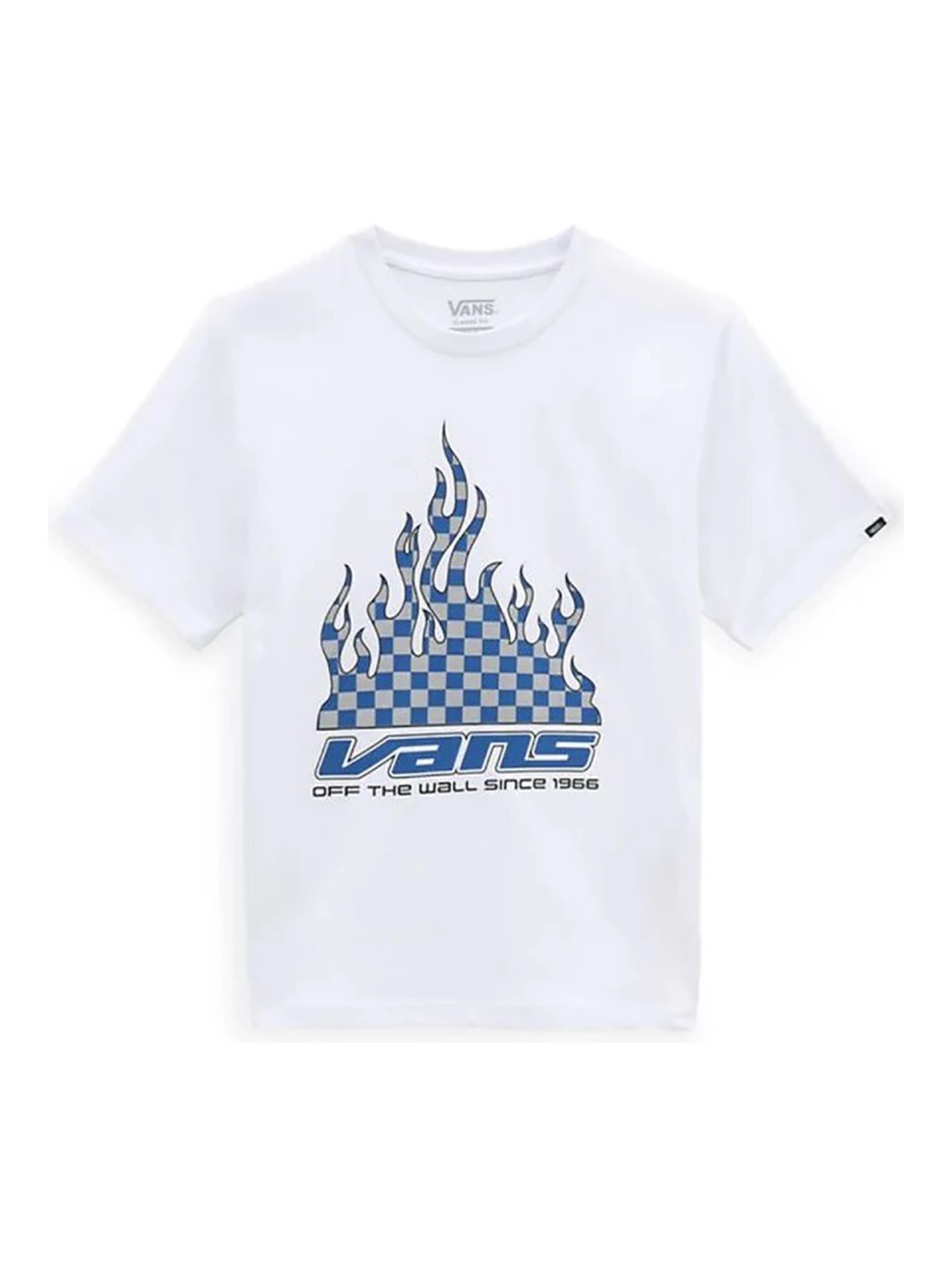 reflective checkerboard flame t-shirt
