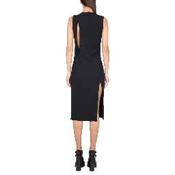 SLEEVELESS MIDI DRESS WITH CUTOUTS