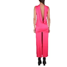 LONG DRESS WITH RING NECKLINE