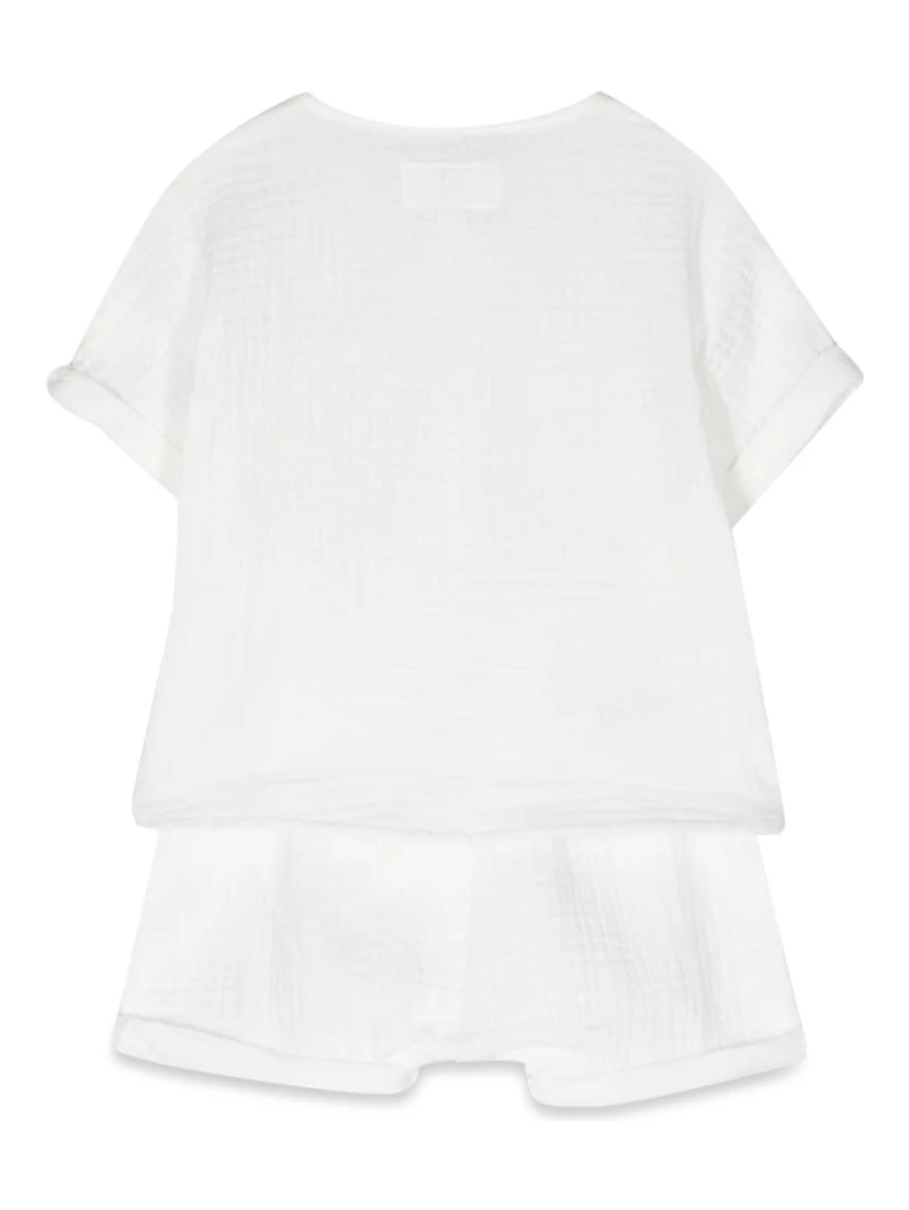 t-shirt and bermuda shorts suit