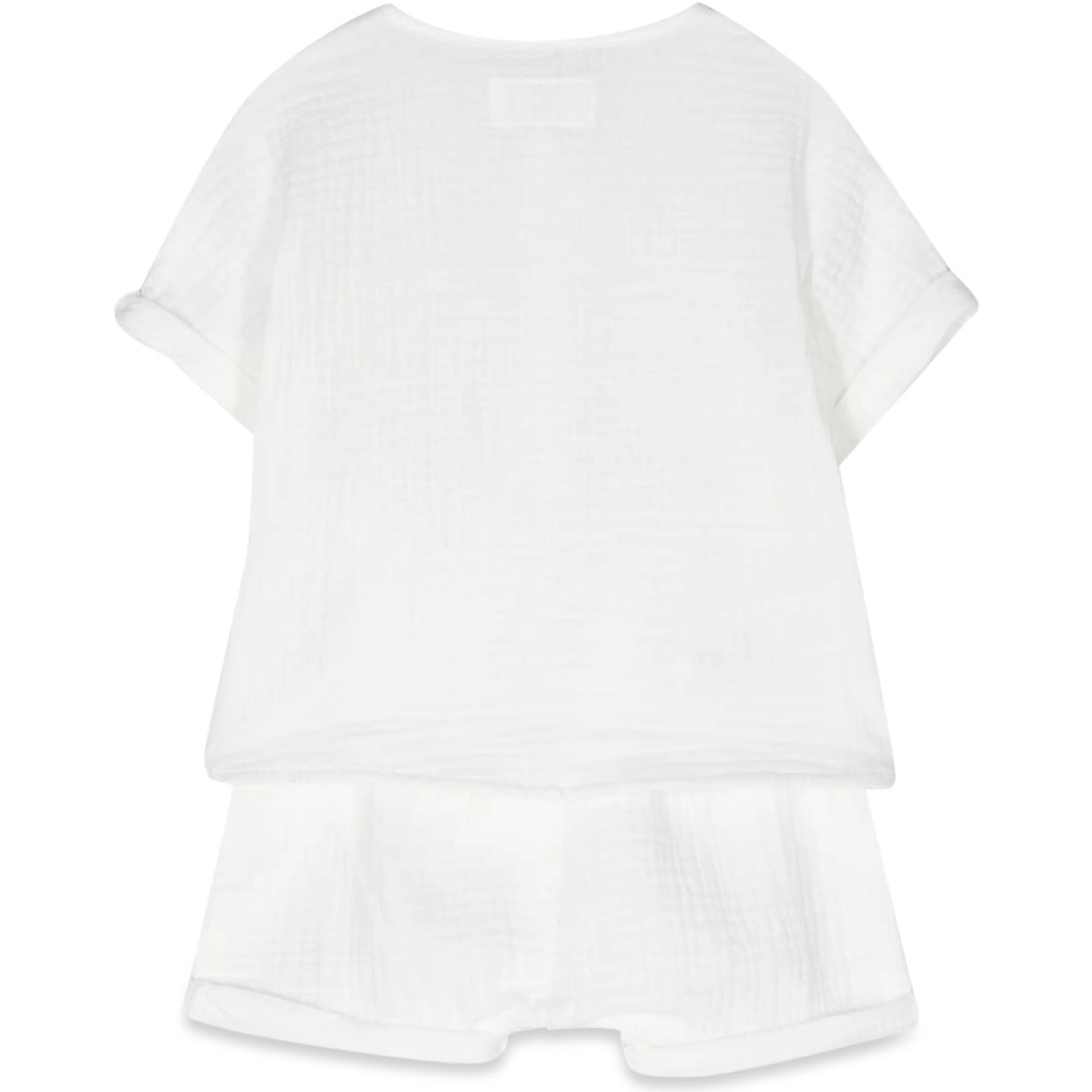 t-shirt and bermuda shorts suit