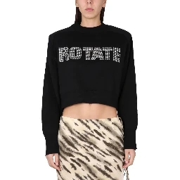CROPPED SHIRT WITH LOGO