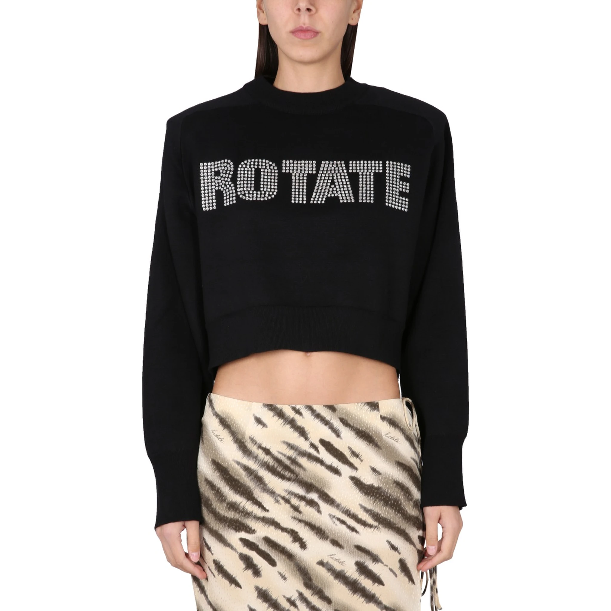 CROPPED SHIRT WITH LOGO