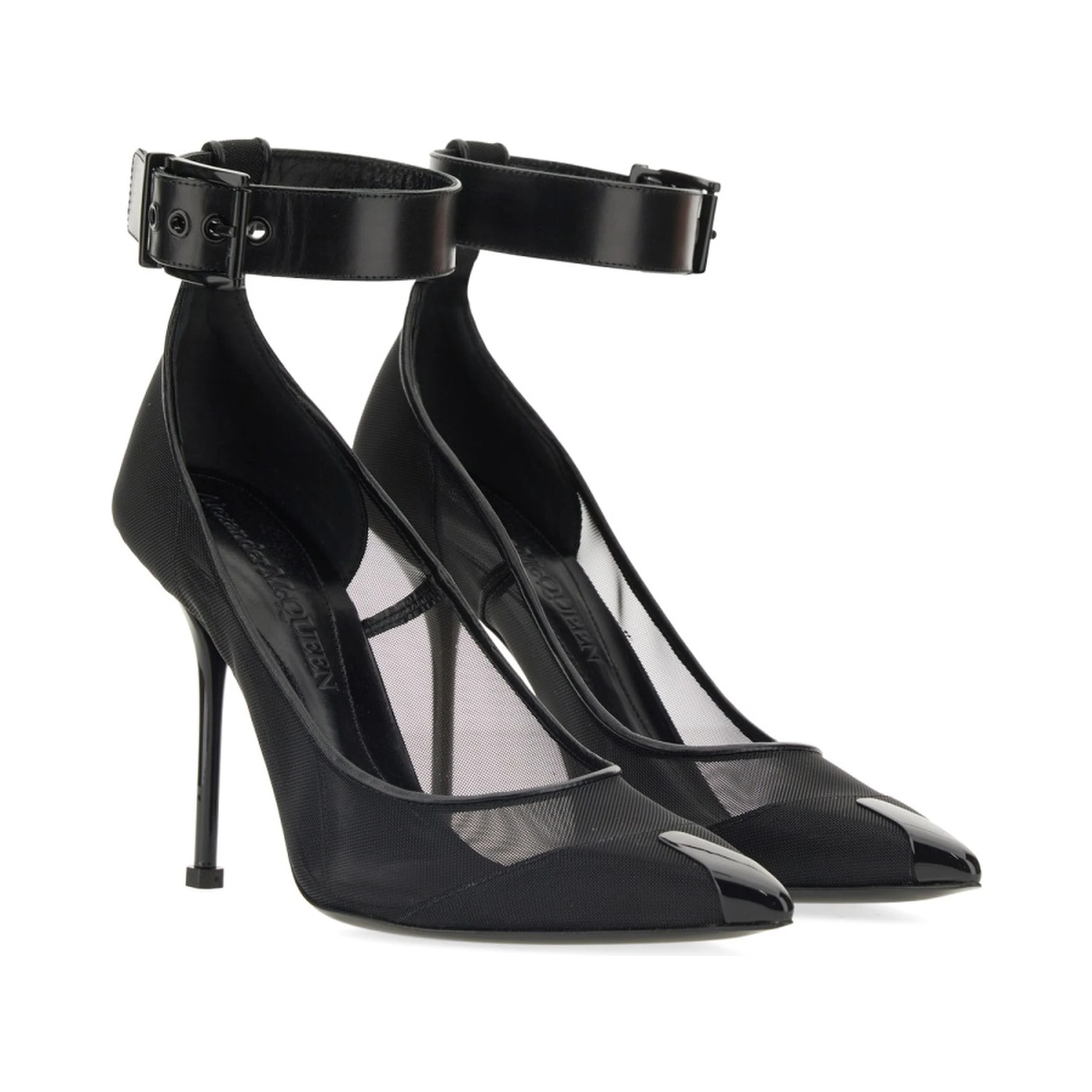 أحذية بانك بكعب عالٍ وحزام