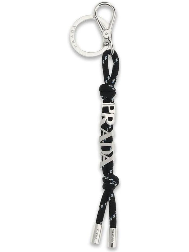 Black Recycled Polyamide Keychain