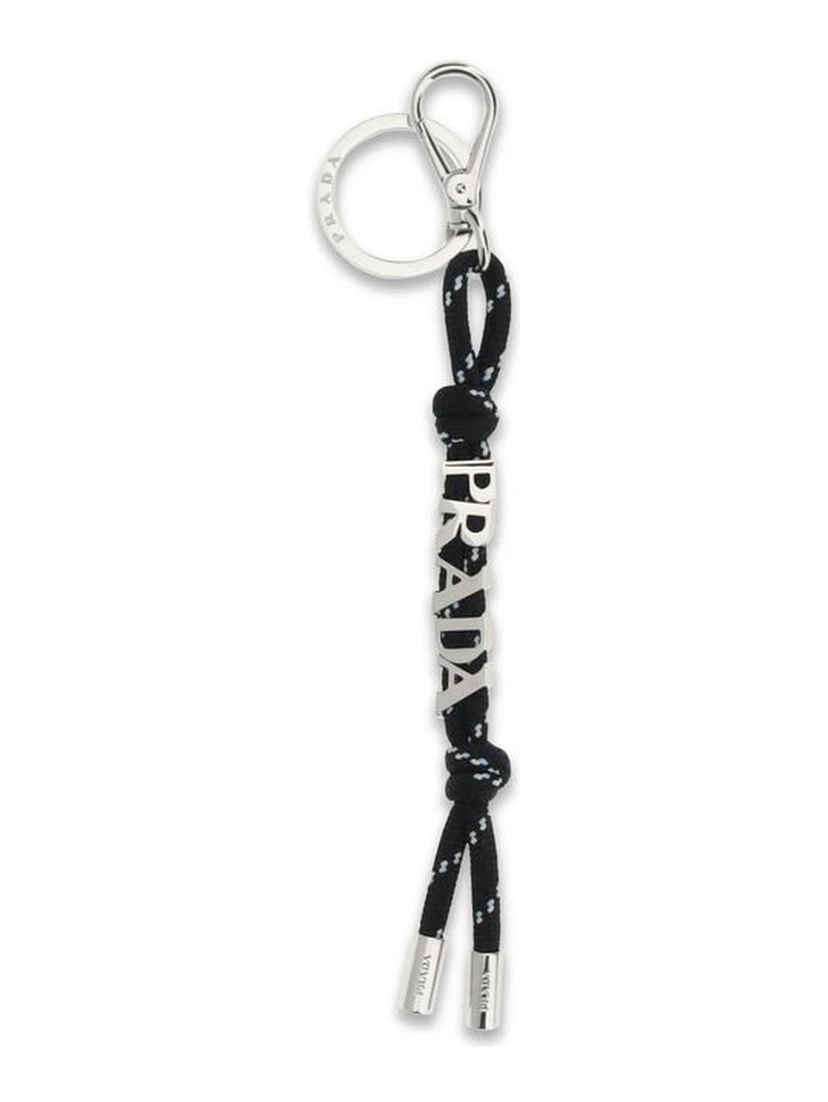 Black Recycled Polyamide Keychain
