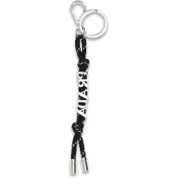 Black Recycled Polyamide Keychain