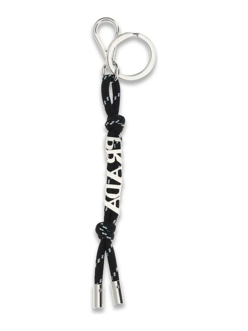 Black Recycled Polyamide Keychain