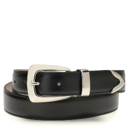 Black Calf Leather Bos Taurus Regular Belt