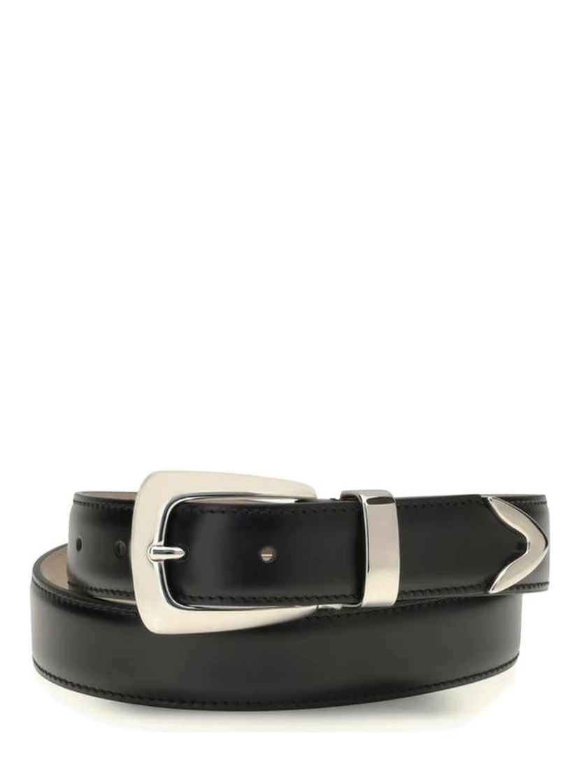 Black Calf Leather Bos Taurus Regular Belt