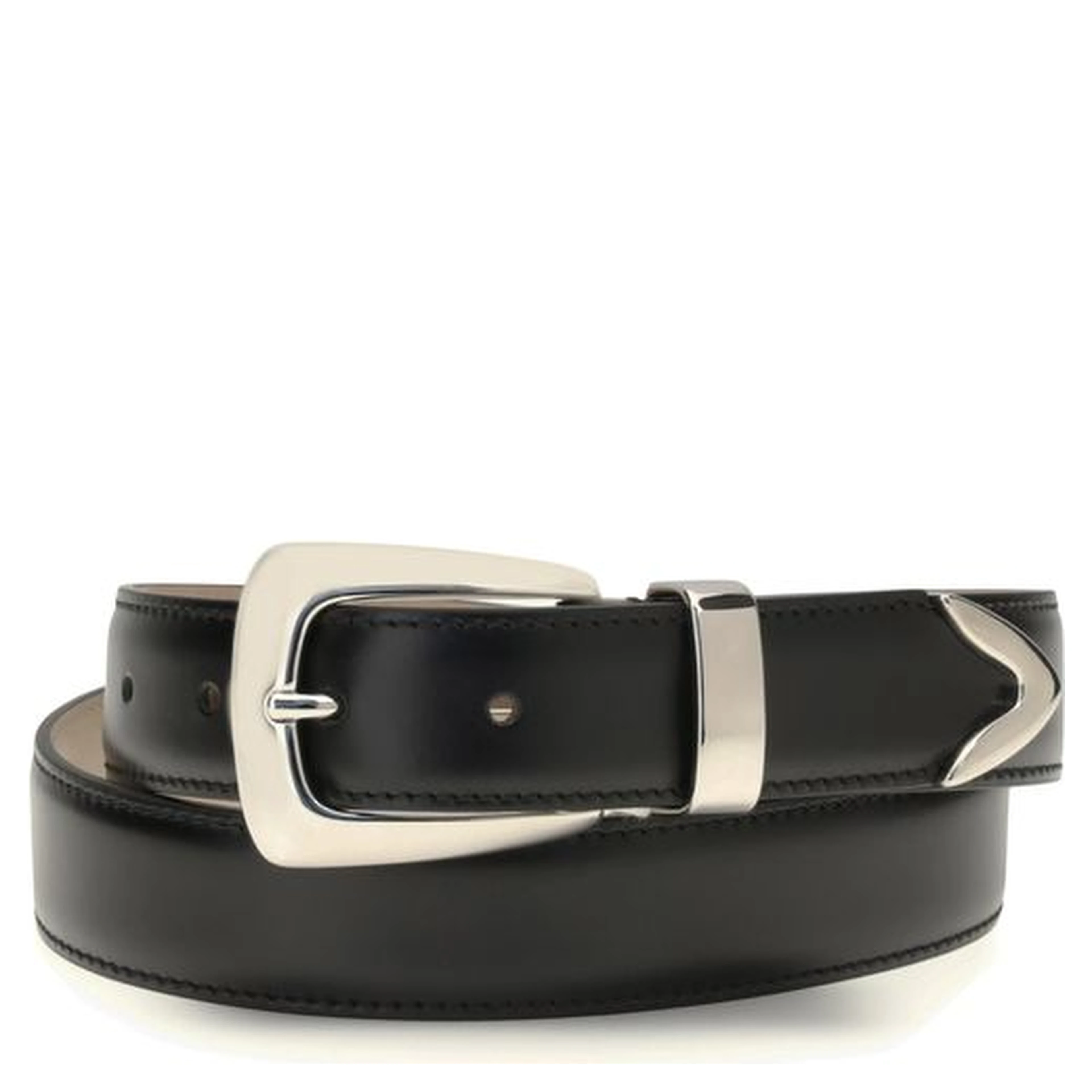 Black Calf Leather Bos Taurus Regular Belt