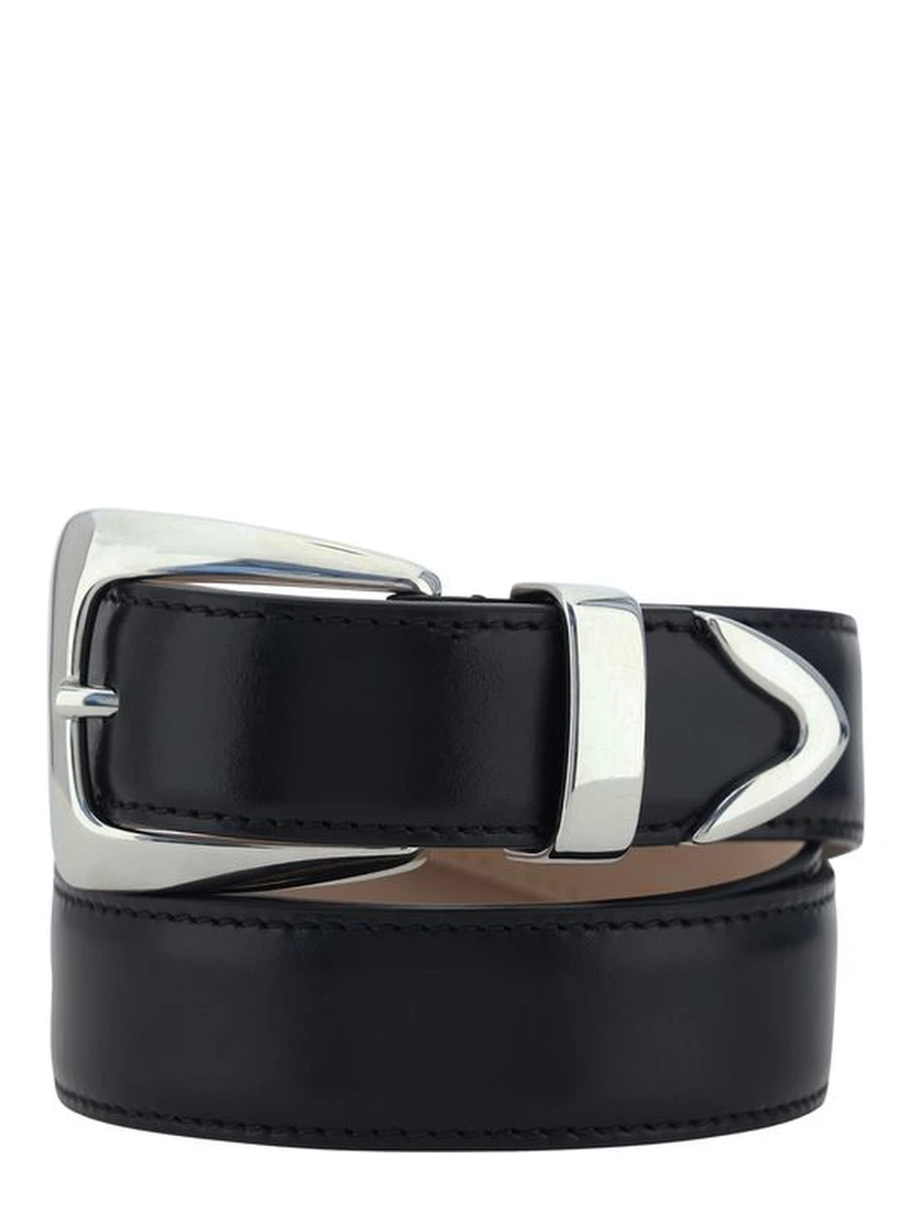 Black Calf Leather Bos Taurus Regular Belt