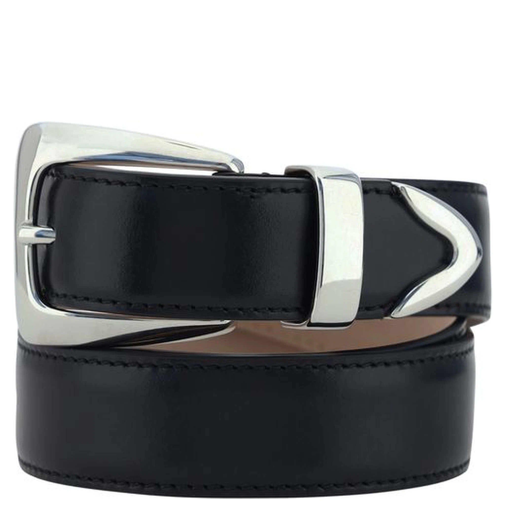 Black Calf Leather Bos Taurus Regular Belt