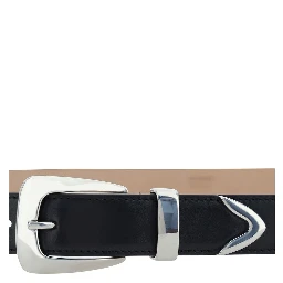Black Calf Leather Bos Taurus Regular Belt