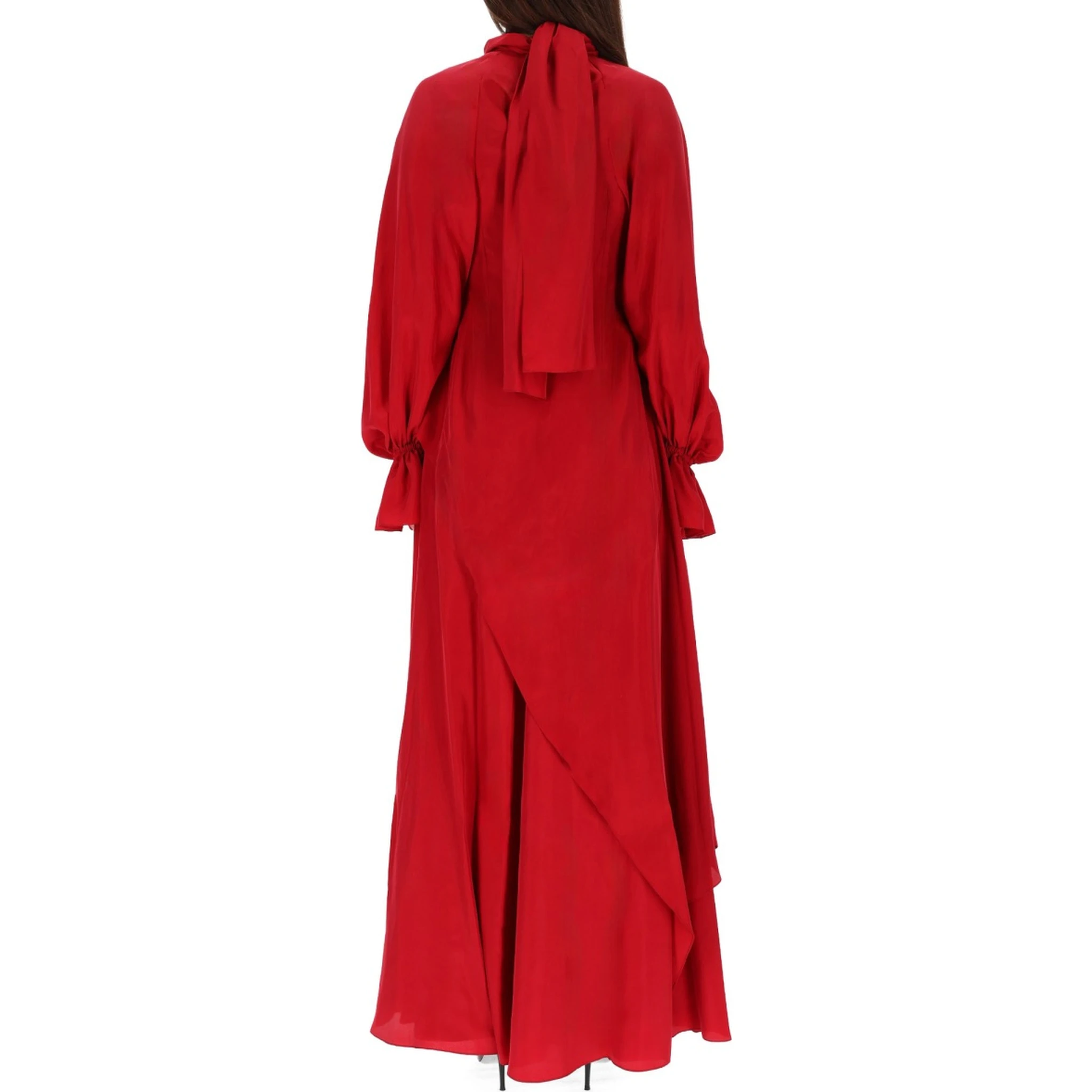 DRAPED LONG EVENING DRESS