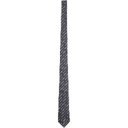 SILK JACQUARD TIE WITH CLAMP