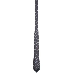 SILK JACQUARD TIE WITH CLAMP