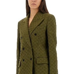 GG FABRIC DOUBLE-BREASTED JACKET