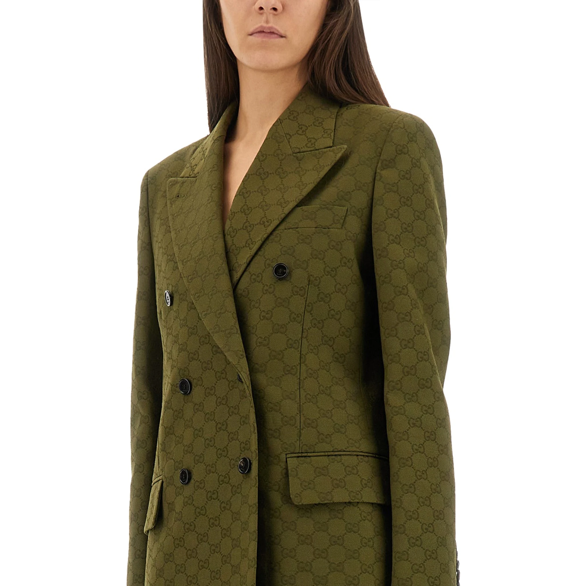 GG FABRIC DOUBLE-BREASTED JACKET