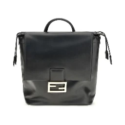 Black Calf Leather Bos Taurus Backpack