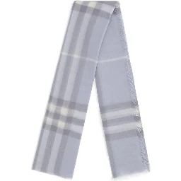 Light Blue Wool Scarf