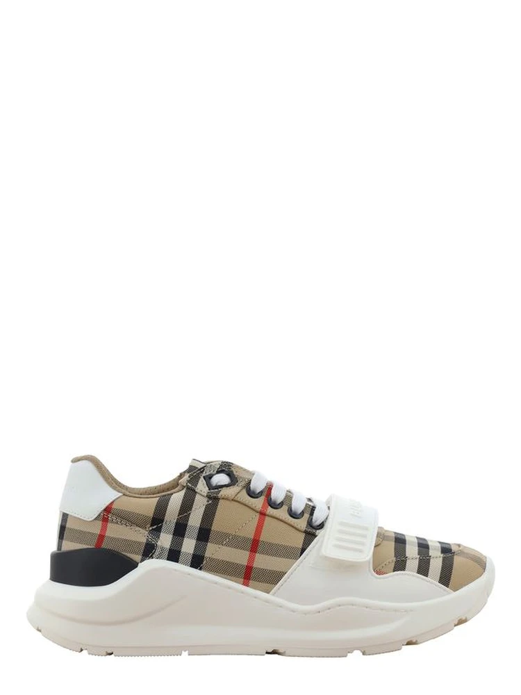 Beige Rubber Athletic Sneakers