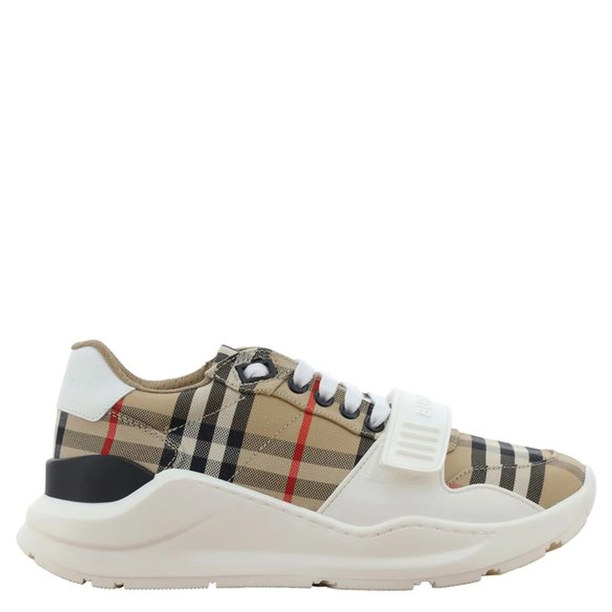 Beige Rubber Athletic Sneakers