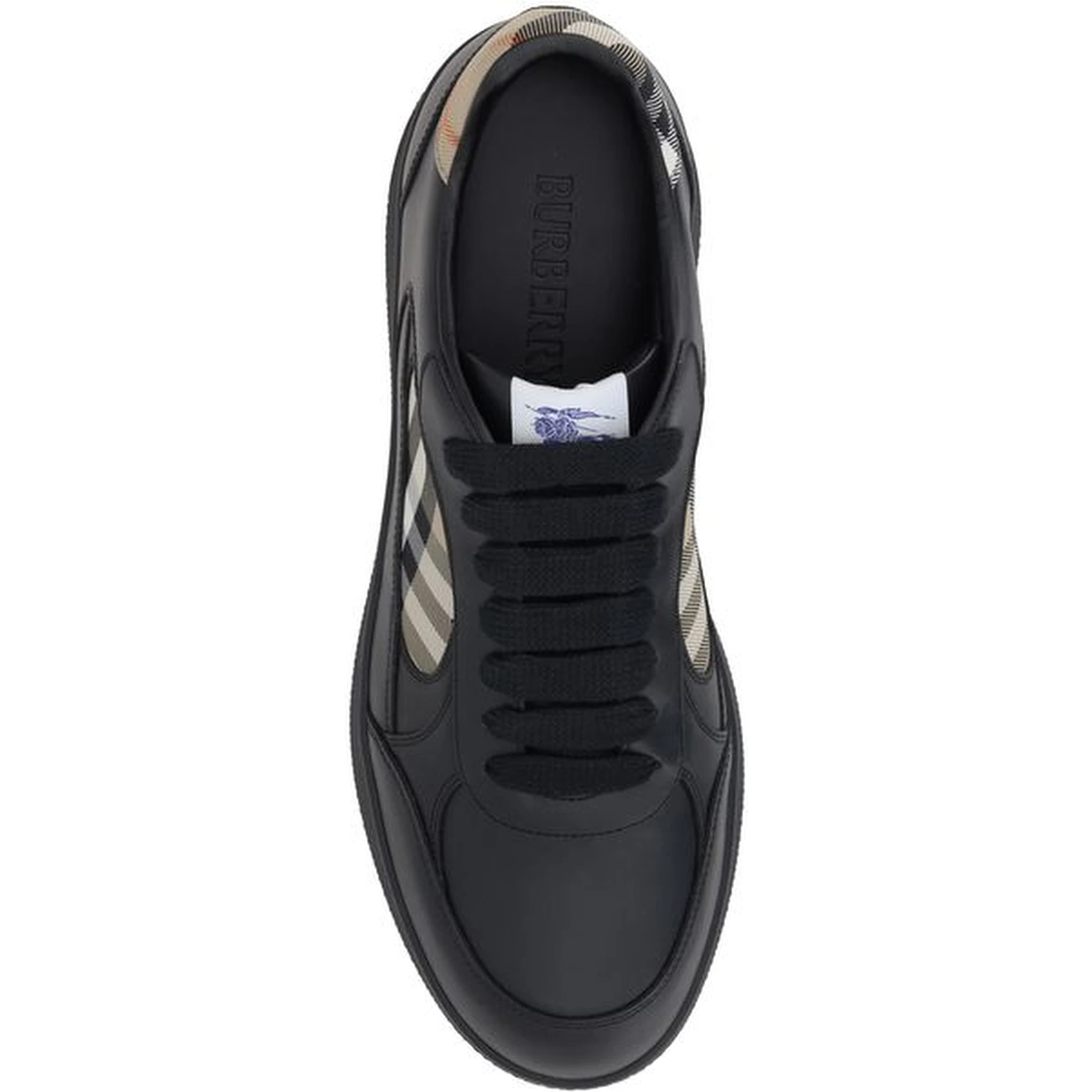 Black Calf Leather Bos Taurus Low Top Sneakers