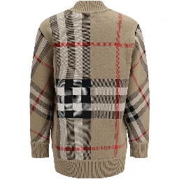 Beige Polyester Cardigan