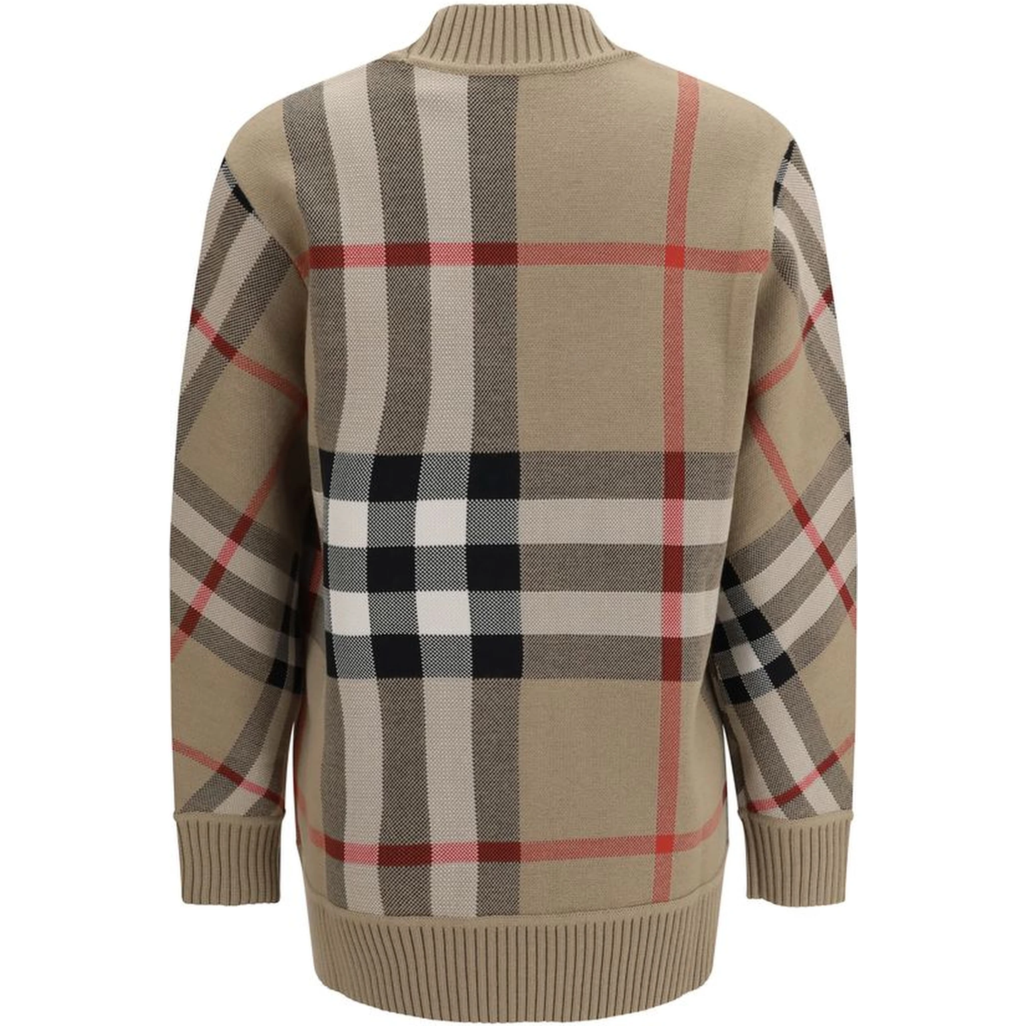 Beige Polyester Cardigan