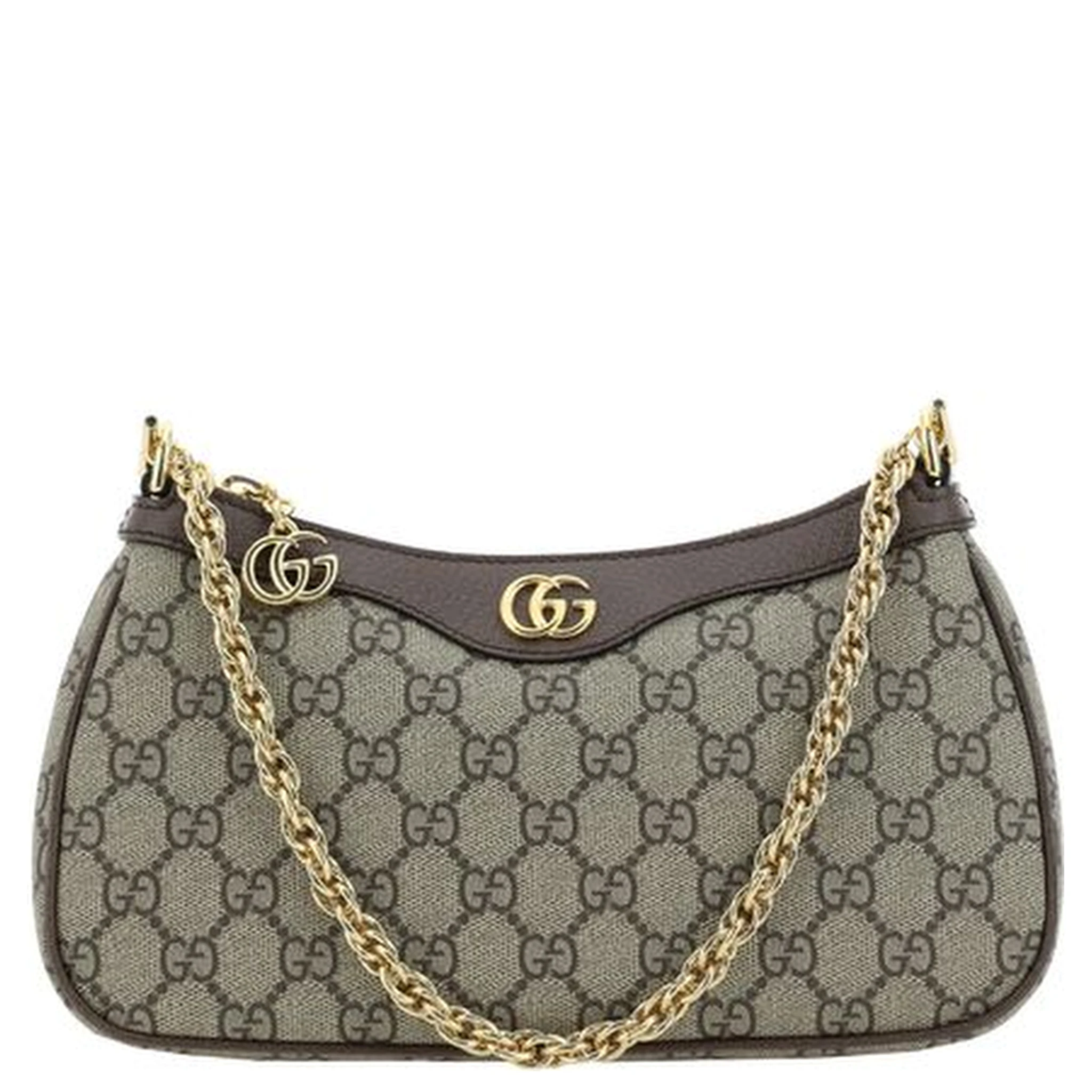 Brown Cotton Shoulder Bag