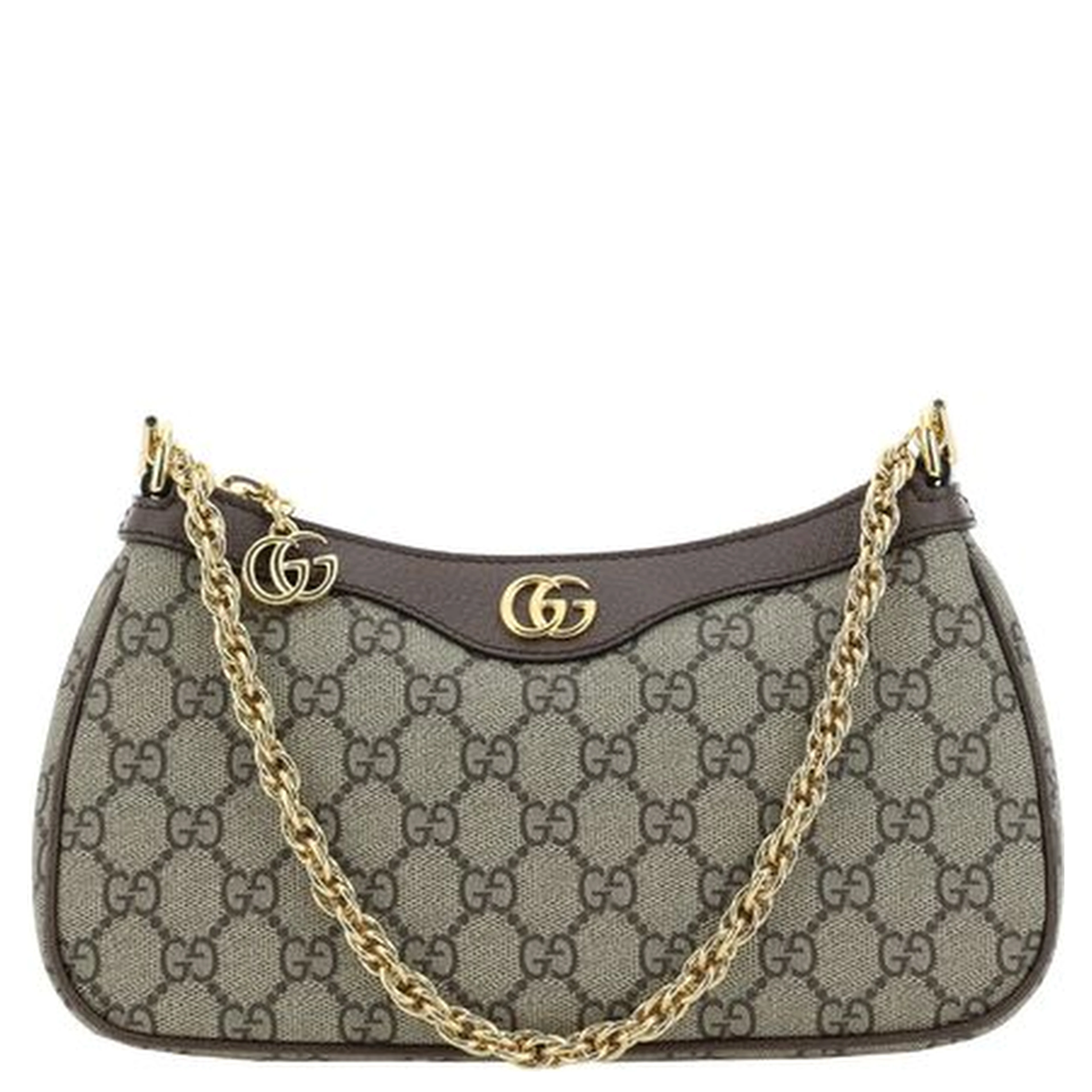 Brown Cotton Shoulder Bag