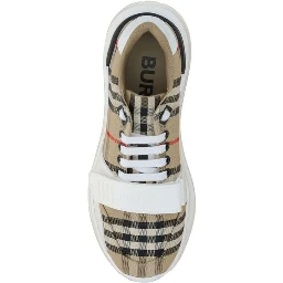 Beige Rubber Athletic Sneakers