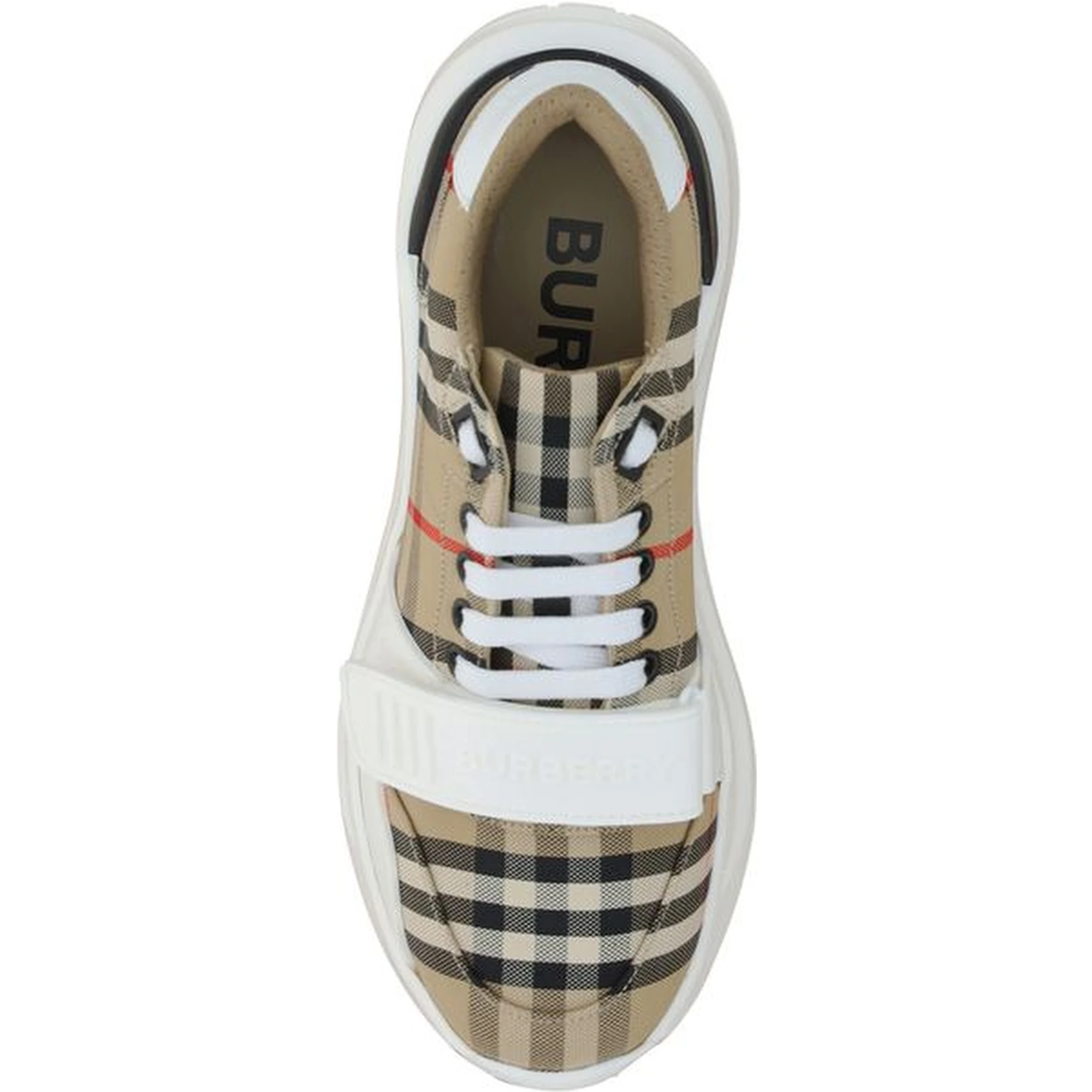 Beige Rubber Athletic Sneakers