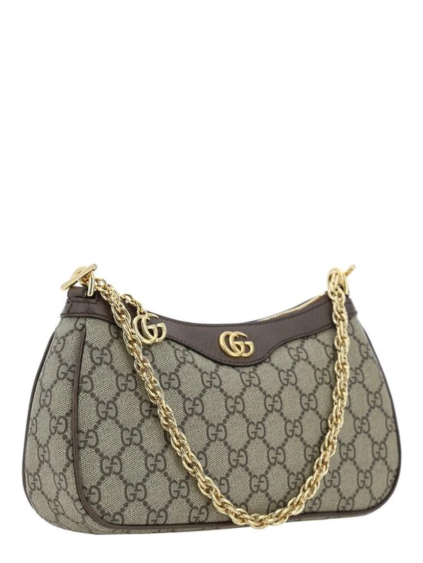 Brown Cotton Shoulder Bag