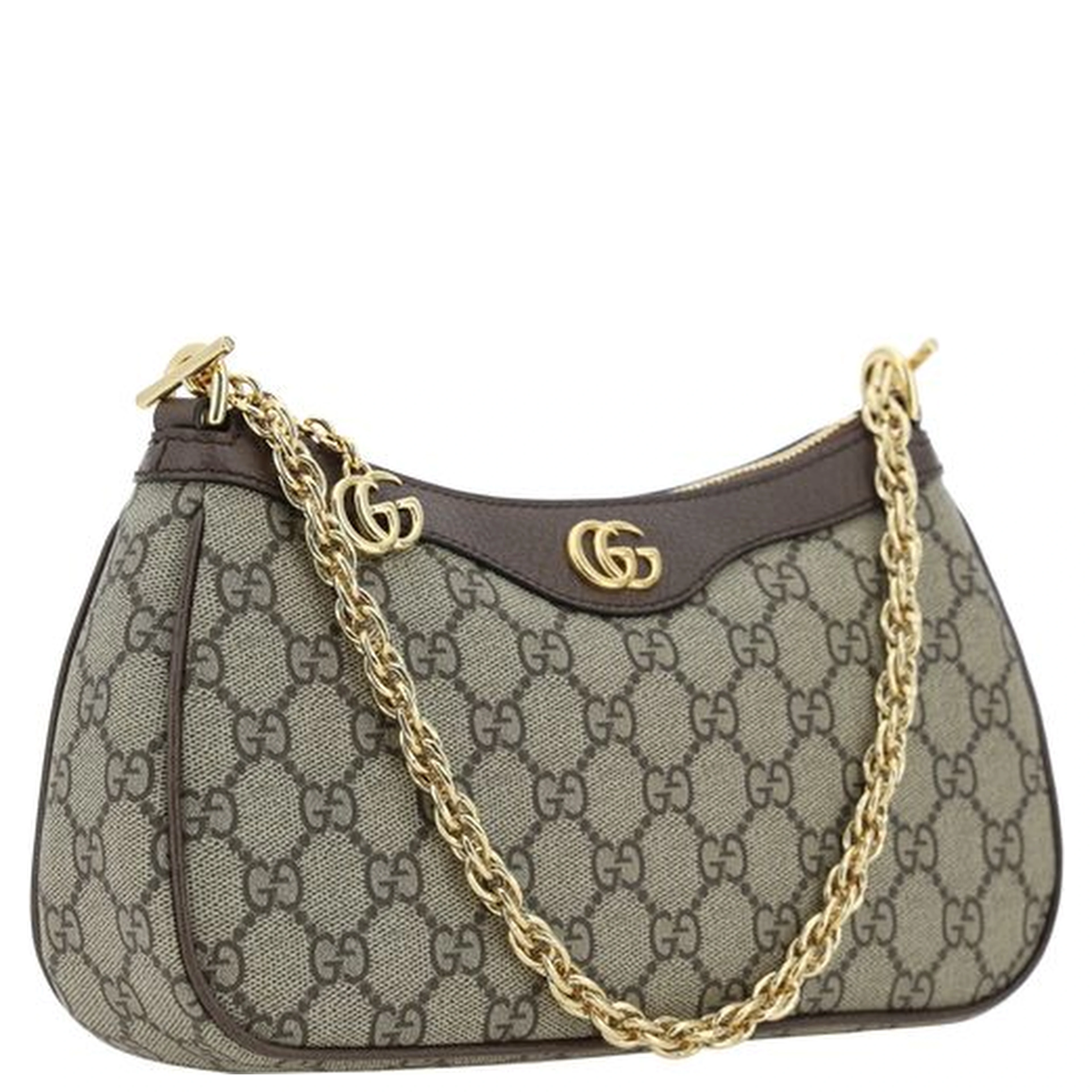 Brown Cotton Shoulder Bag