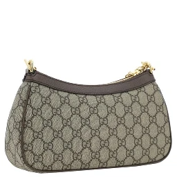 Brown Cotton Shoulder Bag