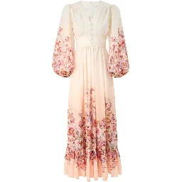 V-NECK LONG DRESS