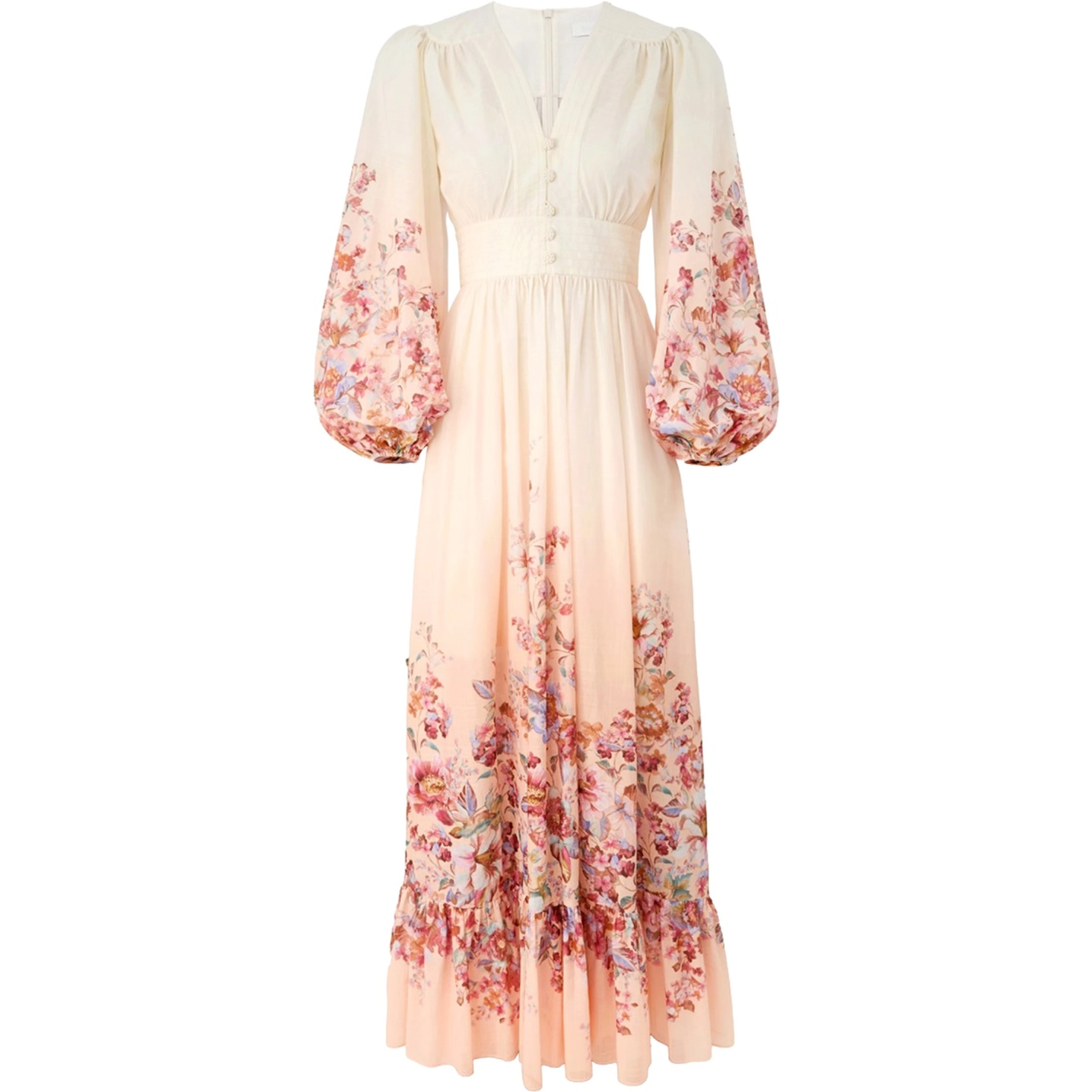 V-NECK LONG DRESS