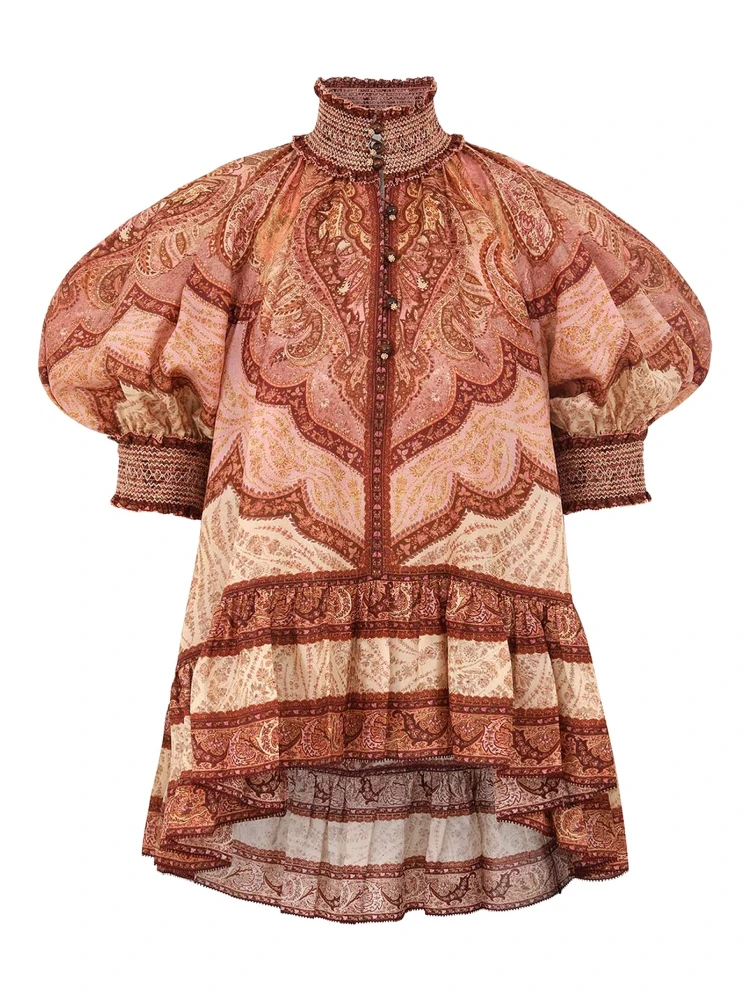 "WANDERLUST" RUFFLE BLOUSE