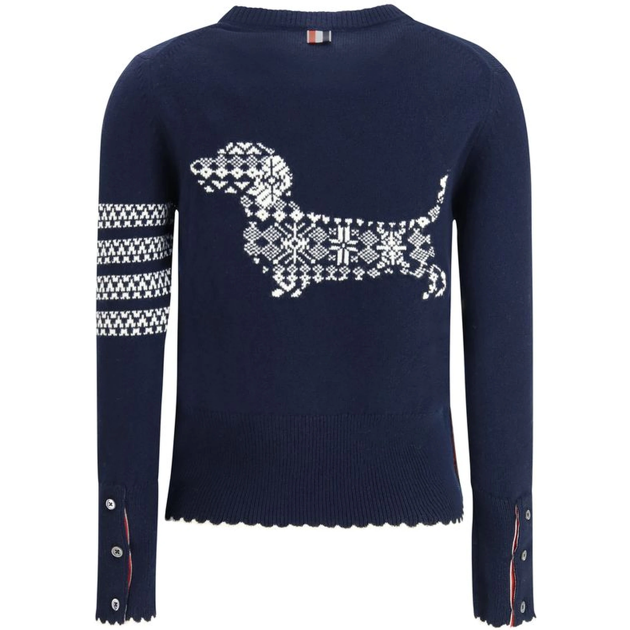 Blue Fleece Wool Sweatshirt