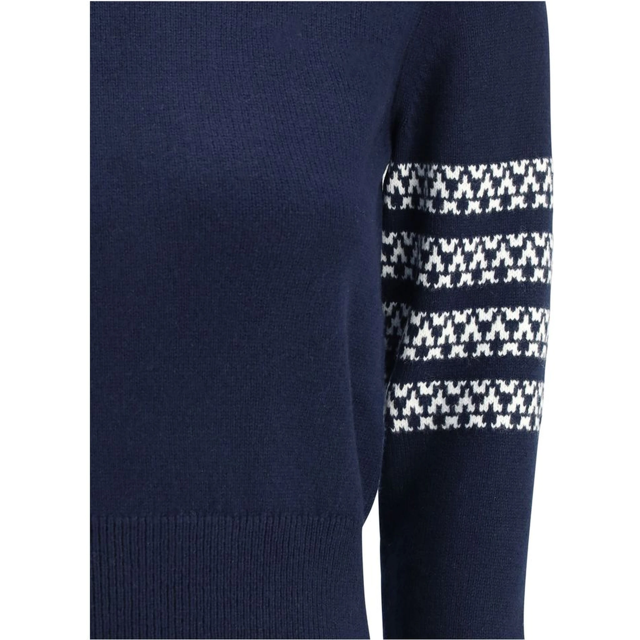 Blue Fleece Wool Sweatshirt