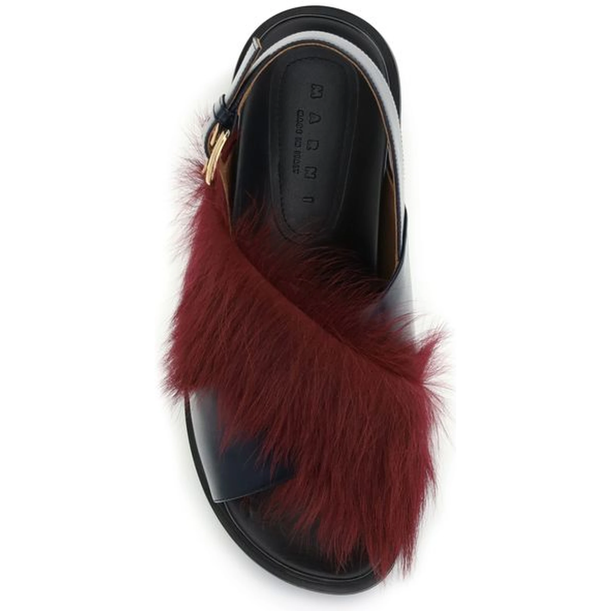 Multicolor Calf Leather Bos Taurus Flat Sandals