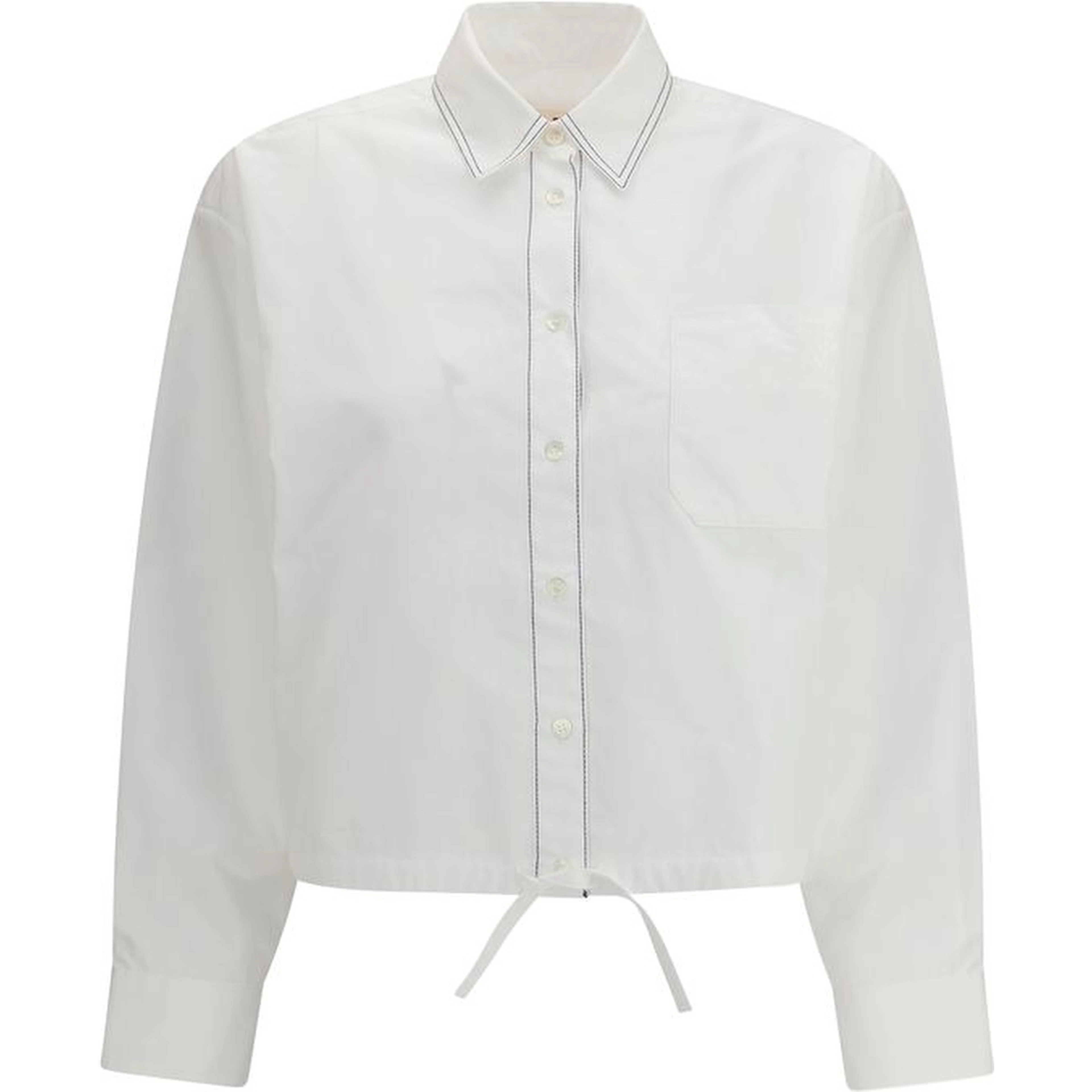 White Cotton Shortsleeve Shirt