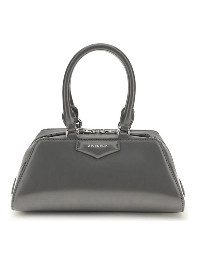 Gray Calf Leather Bos Taurus Handbag